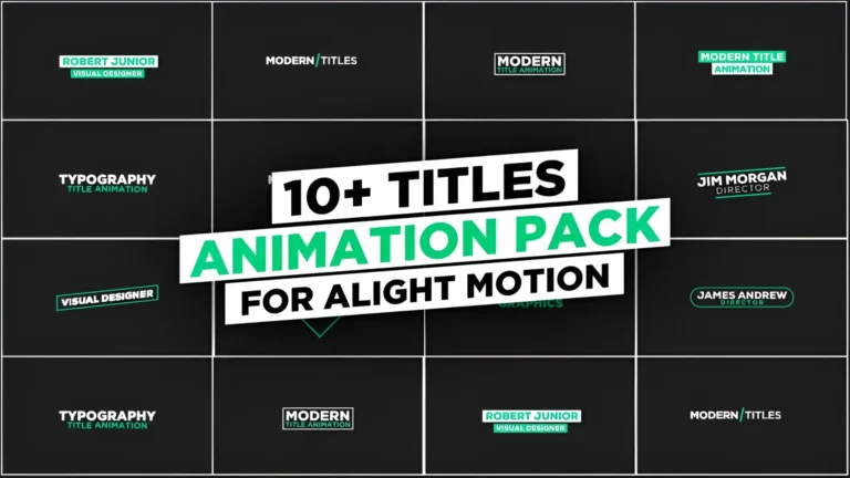 10 Titles Animation Pack