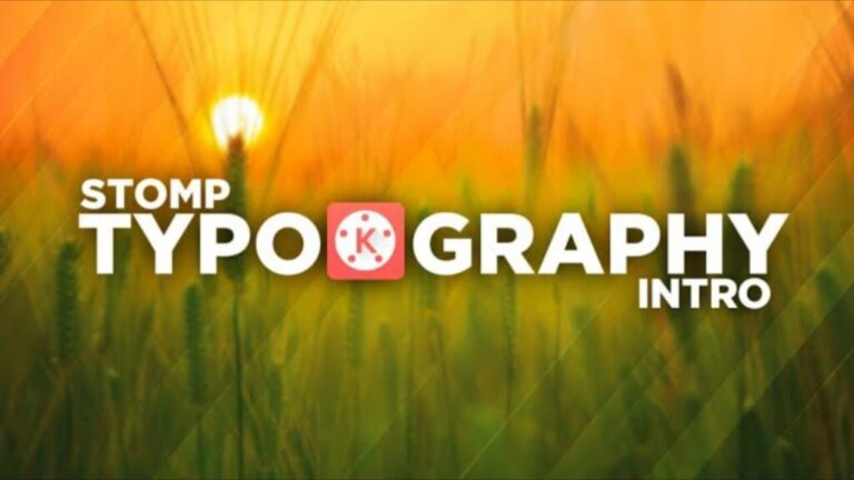 Stomp Typography Kinemaster Intro Template – Free Download
