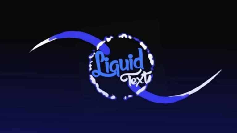 Liquid Text Animation Kinemaster Intro Template – Free Download