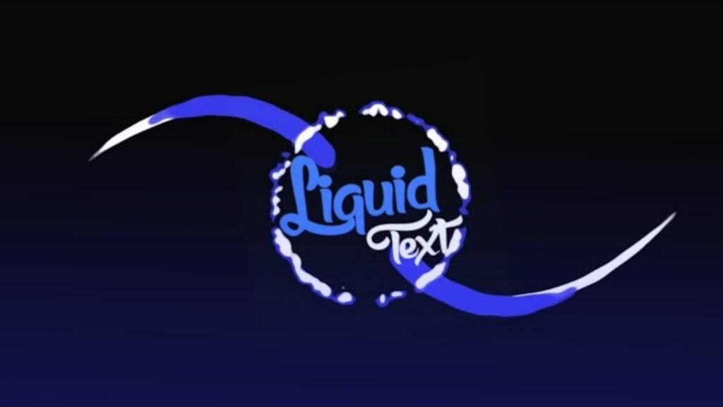 Liquid Text Animation Intro Template Download - Motioneditz