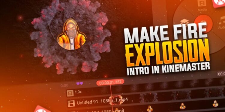 Fire Explosion Kinemaster Intro Template