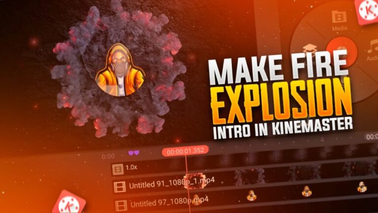 Fire Explosion Kinemaster Intro Template