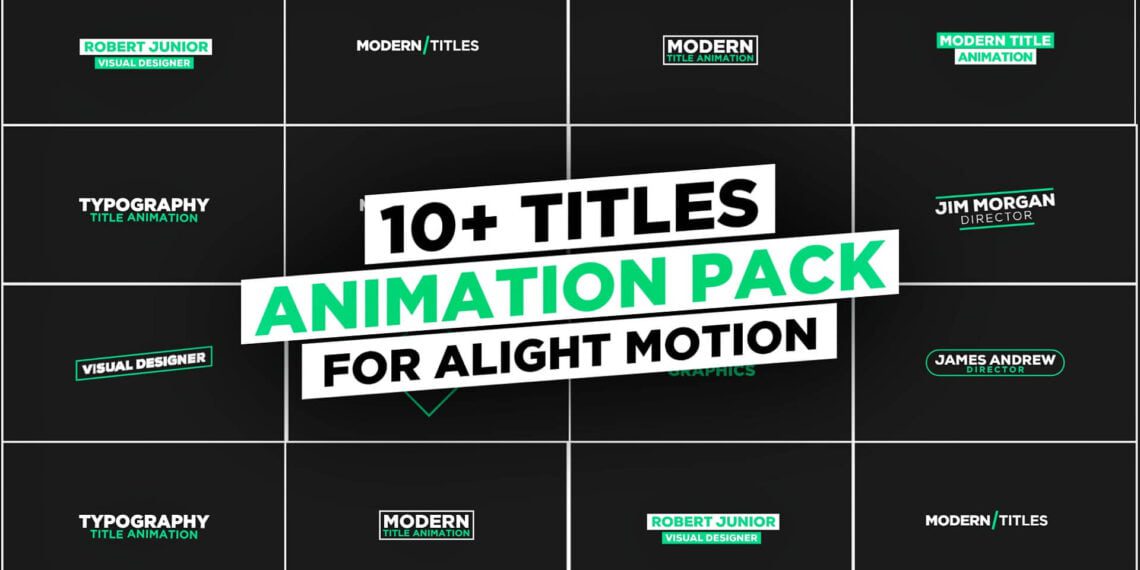 10+ Titles Animation Pack