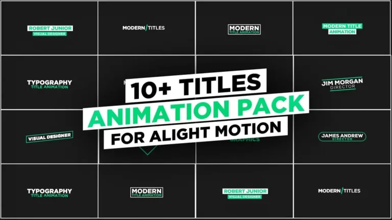 10+ Titles Animation Presets