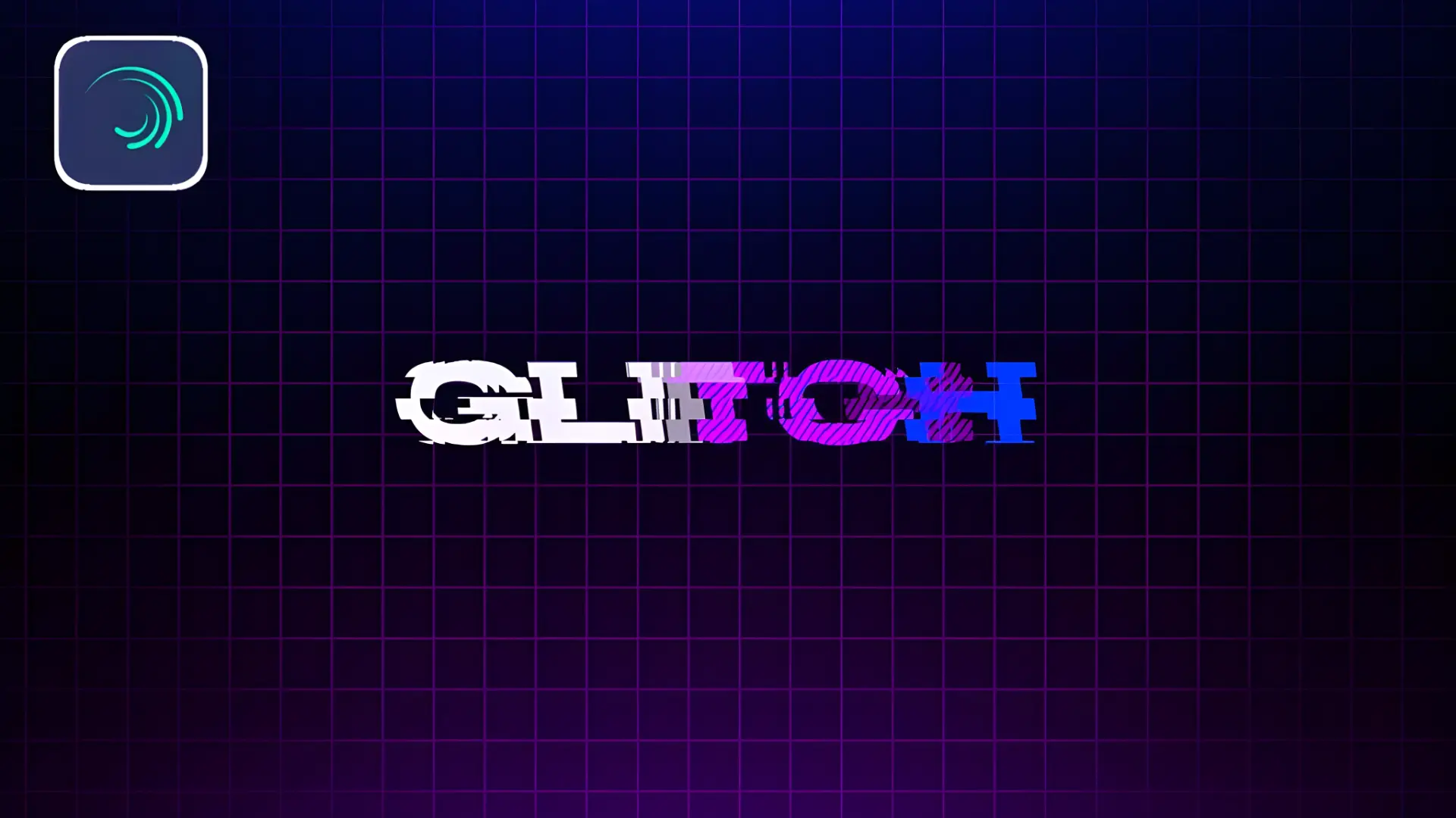 Glitch text animation