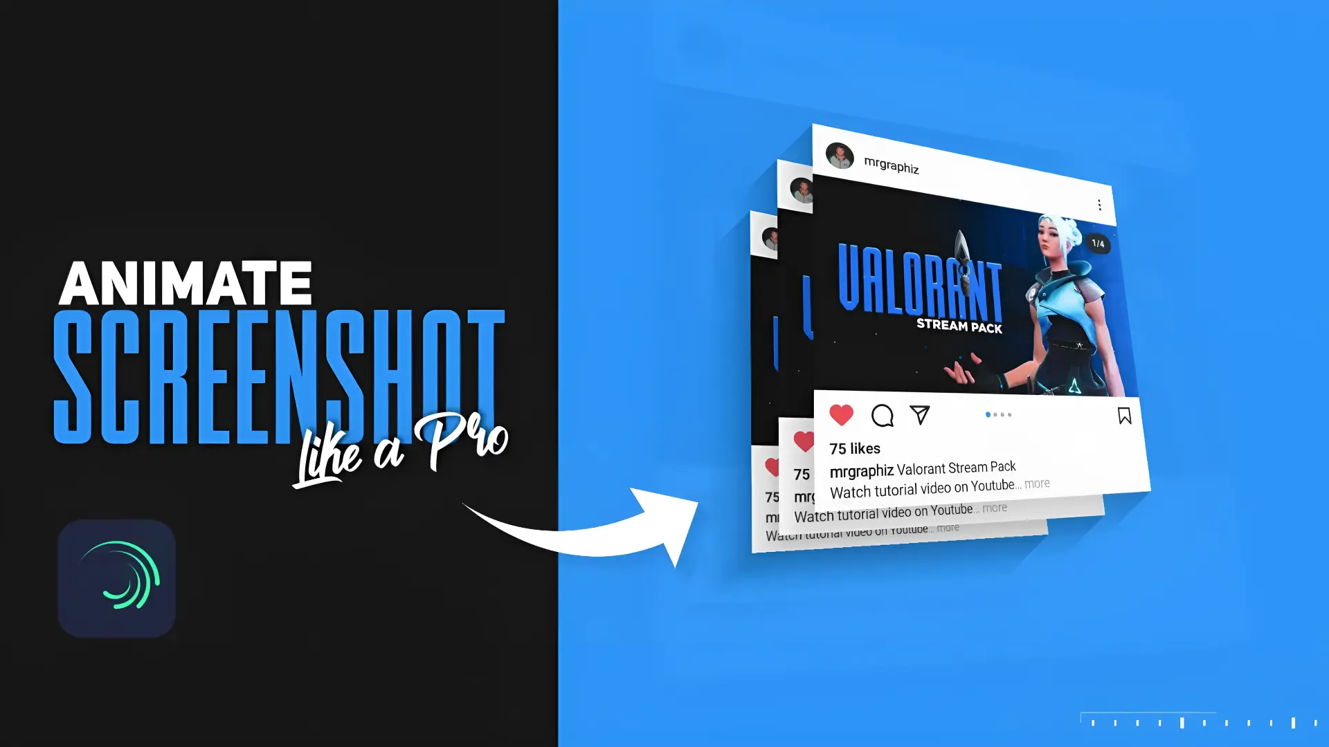 Screenshot animation template