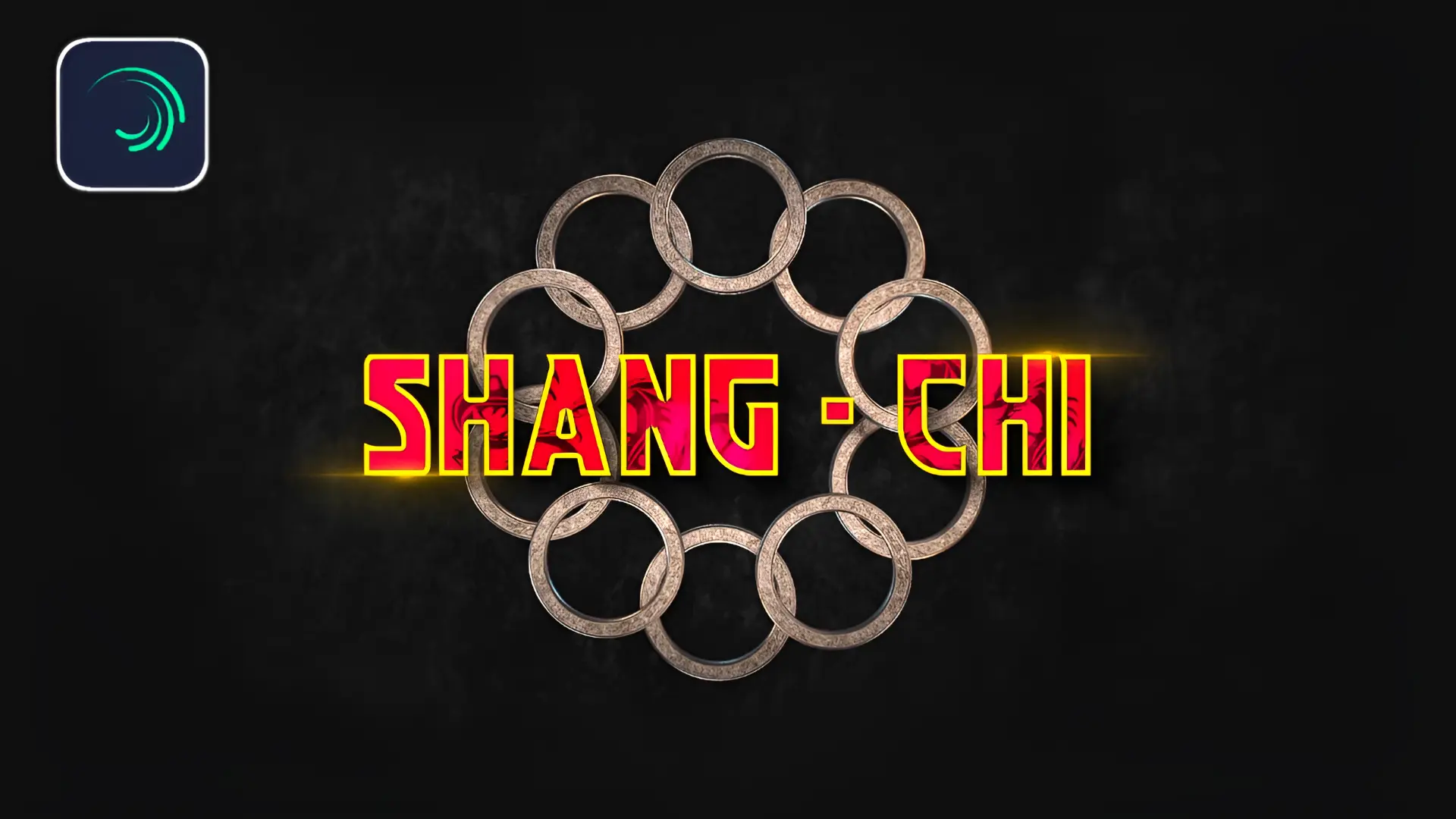 Shang chi movie title animation