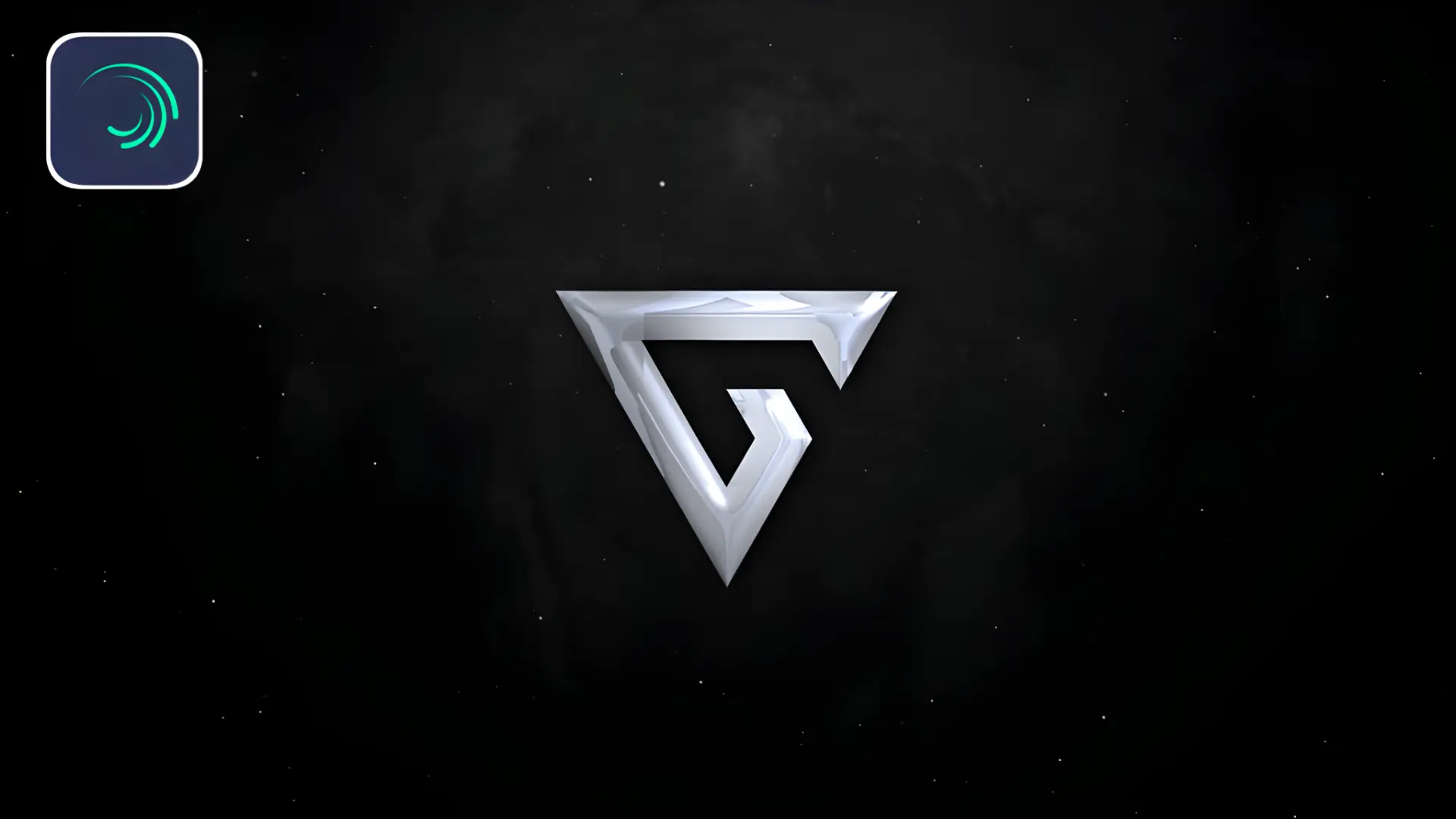 Silver metallic logo animation