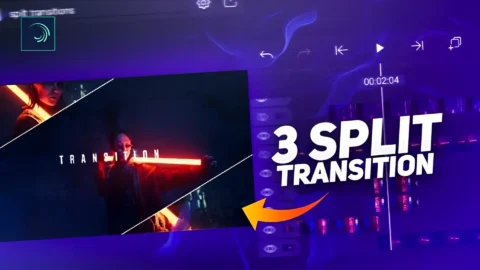 Split transition alight motion