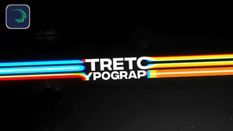 Stretch typography animation template