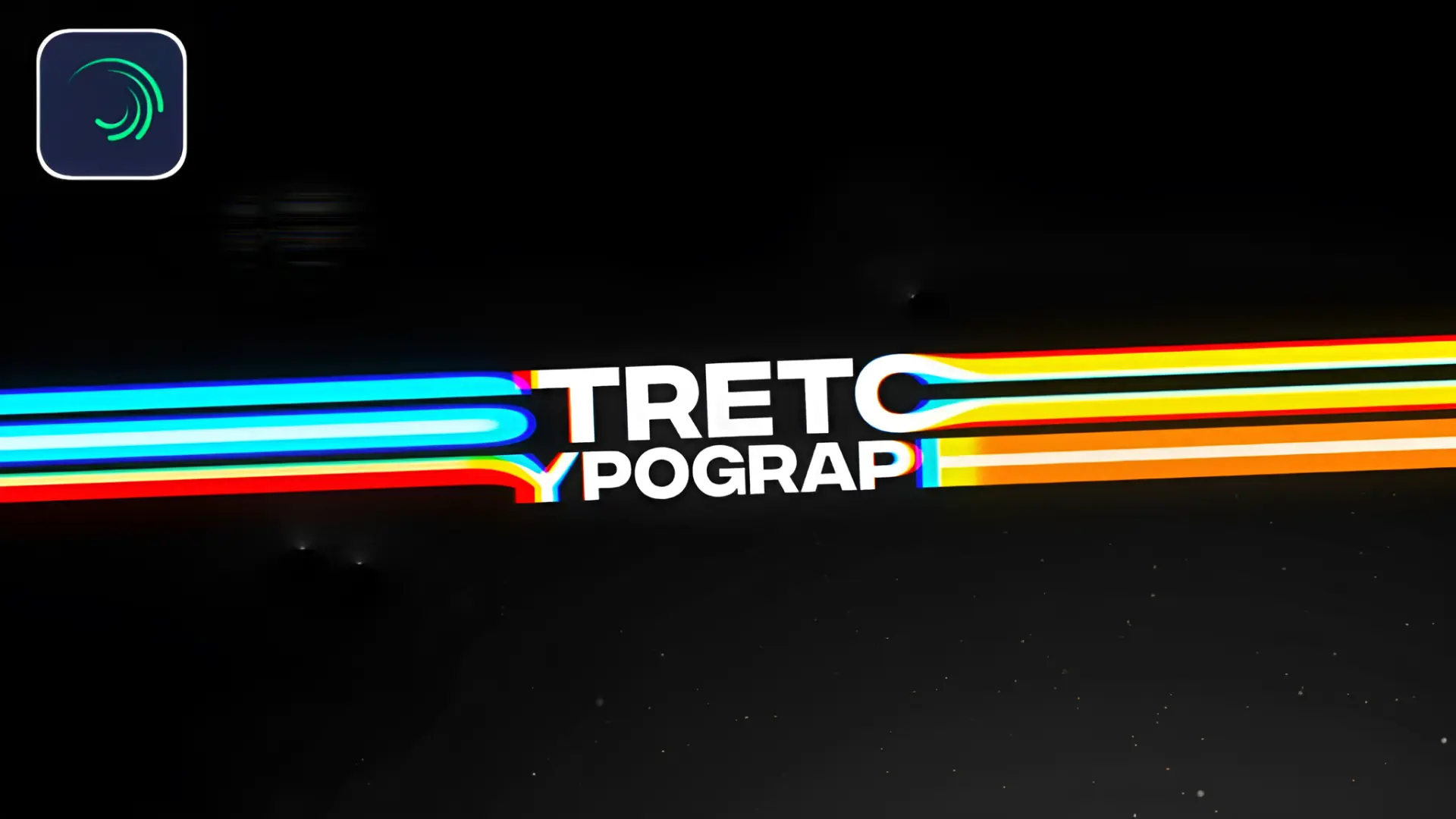 Stretch typography animation template