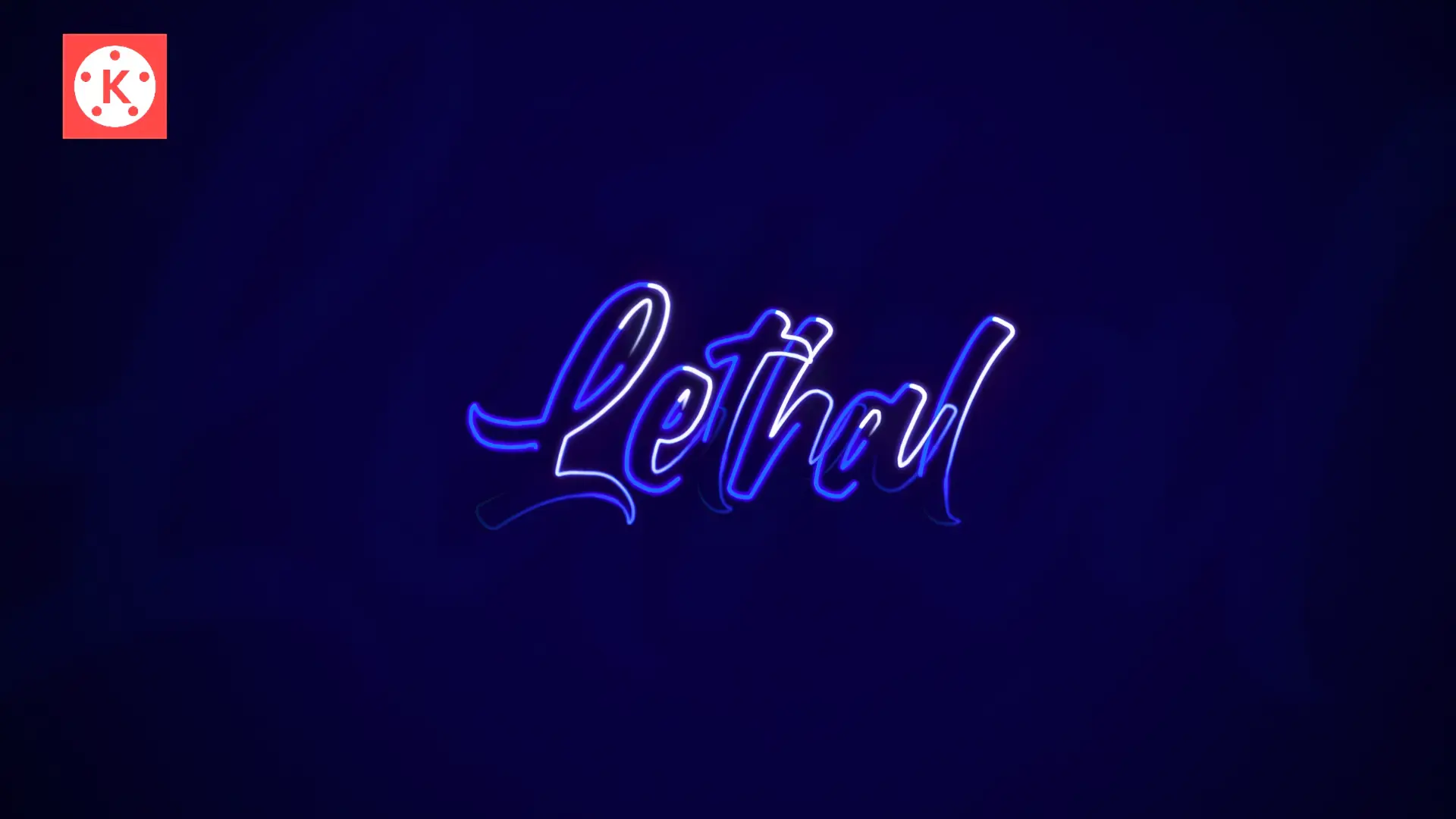 Trendy neon title animation