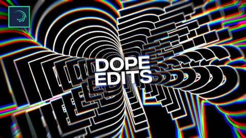 Trippy text animation template